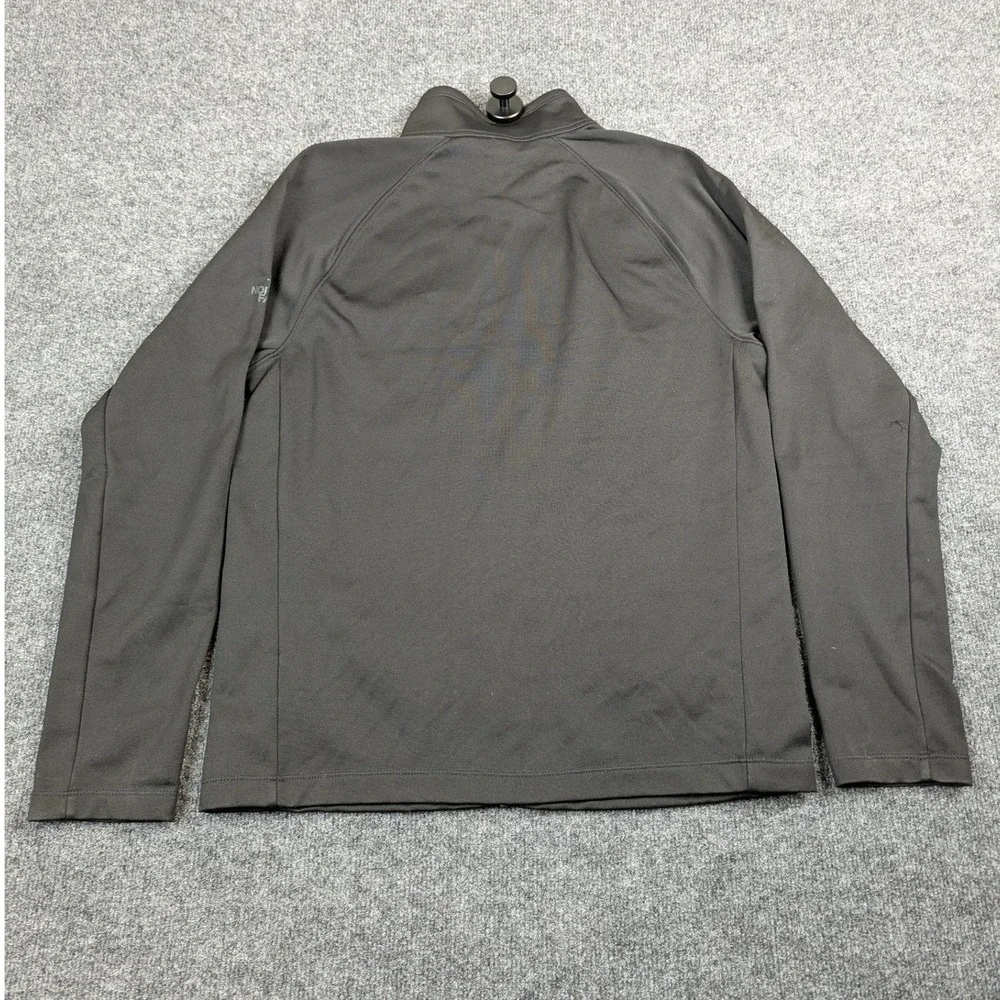 The North Face Mens Full Zip Fleece Jacket Black Mock Neck Size Medium SKU 611